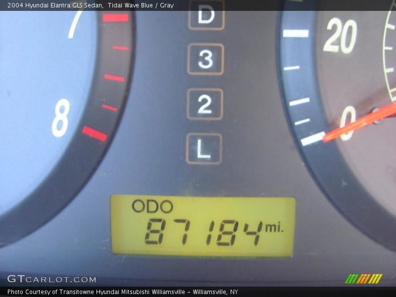 Tidal Wave Blue / Gray 2004 Hyundai Elantra GLS Sedan