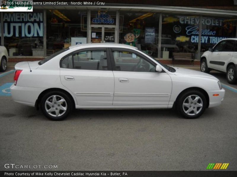 Nordic White / Gray 2006 Hyundai Elantra Limited Sedan