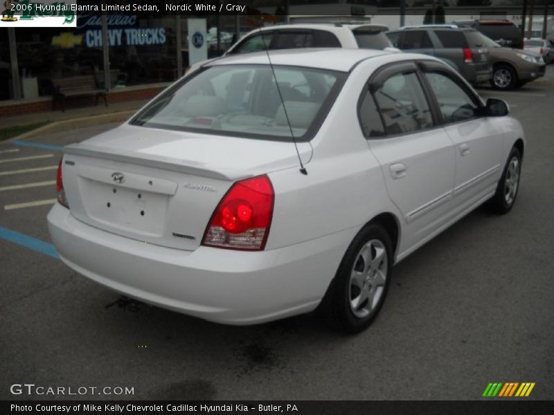 Nordic White / Gray 2006 Hyundai Elantra Limited Sedan