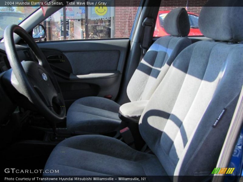 Tidal Wave Blue / Gray 2004 Hyundai Elantra GLS Sedan