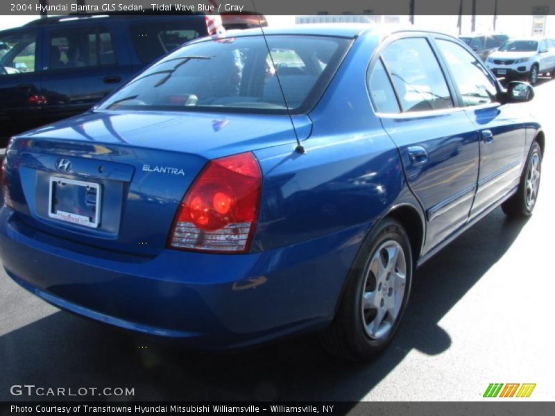 Tidal Wave Blue / Gray 2004 Hyundai Elantra GLS Sedan