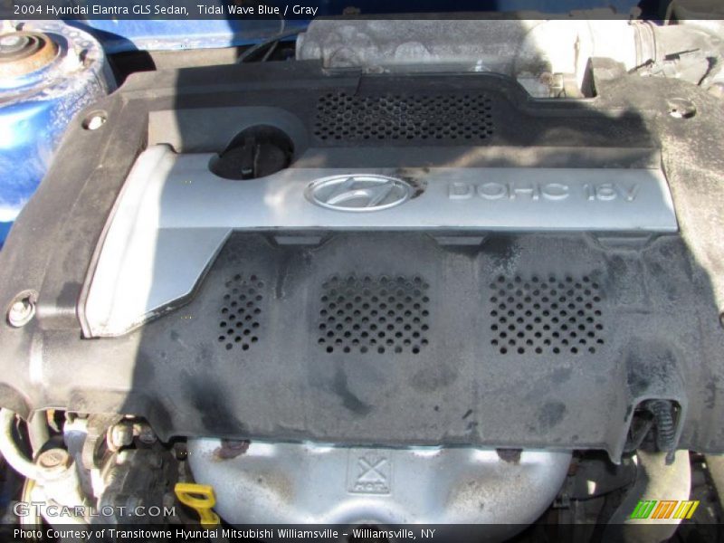 Tidal Wave Blue / Gray 2004 Hyundai Elantra GLS Sedan