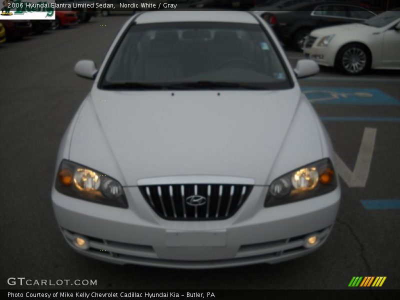 Nordic White / Gray 2006 Hyundai Elantra Limited Sedan