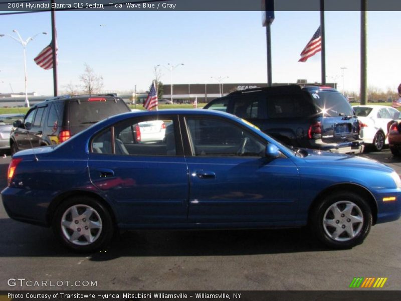 Tidal Wave Blue / Gray 2004 Hyundai Elantra GLS Sedan