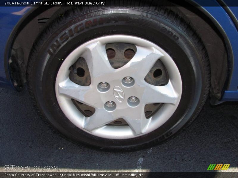 Tidal Wave Blue / Gray 2004 Hyundai Elantra GLS Sedan