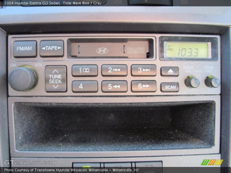 Tidal Wave Blue / Gray 2004 Hyundai Elantra GLS Sedan