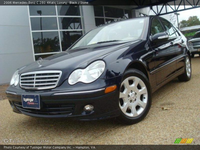 Black / Stone 2006 Mercedes-Benz C 280 4Matic Luxury