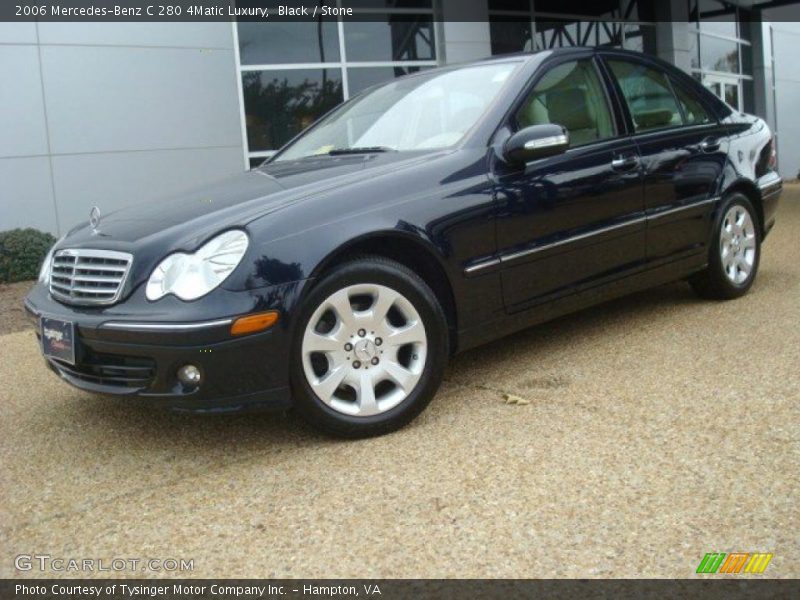 Black / Stone 2006 Mercedes-Benz C 280 4Matic Luxury