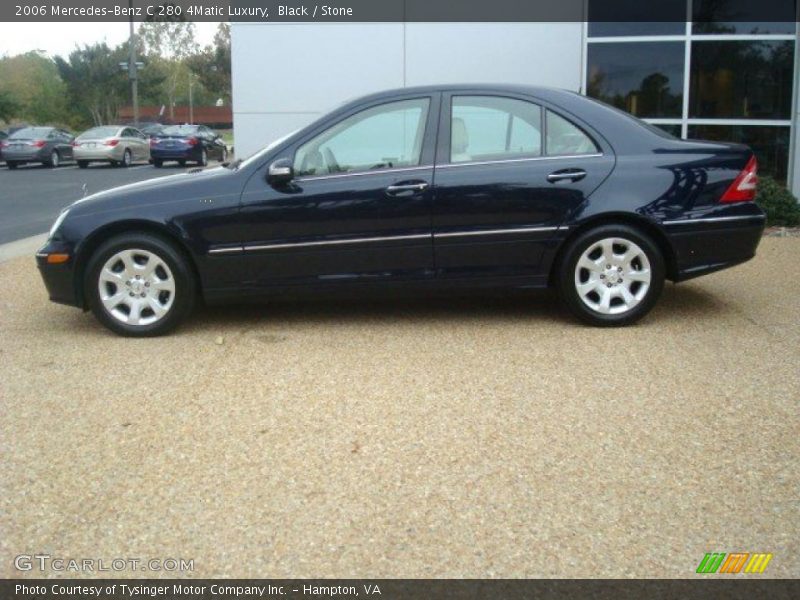 Black / Stone 2006 Mercedes-Benz C 280 4Matic Luxury