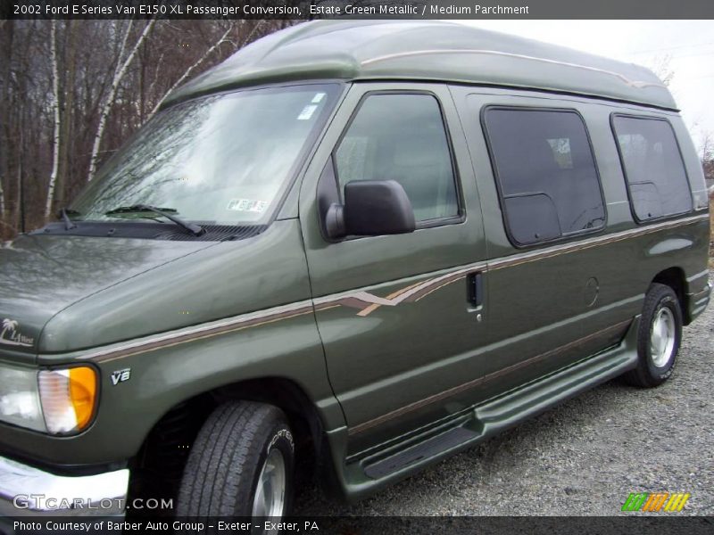 Estate Green Metallic / Medium Parchment 2002 Ford E Series Van E150 XL Passenger Conversion