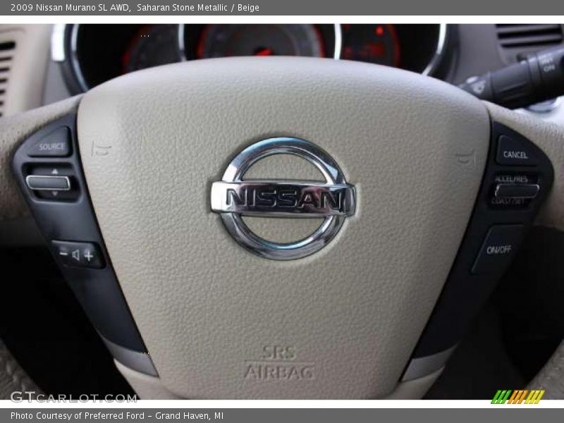 Saharan Stone Metallic / Beige 2009 Nissan Murano SL AWD