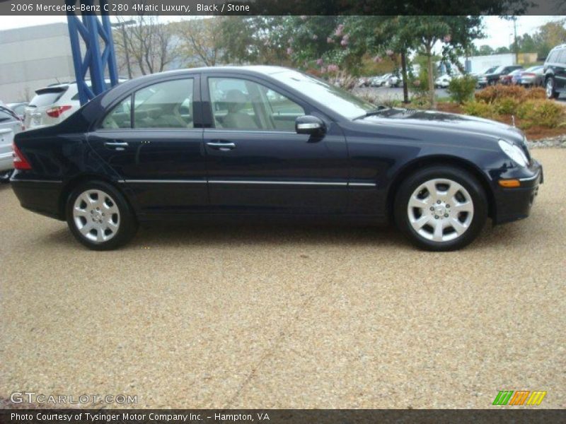 Black / Stone 2006 Mercedes-Benz C 280 4Matic Luxury