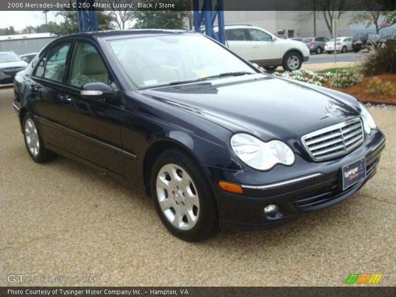 Black / Stone 2006 Mercedes-Benz C 280 4Matic Luxury