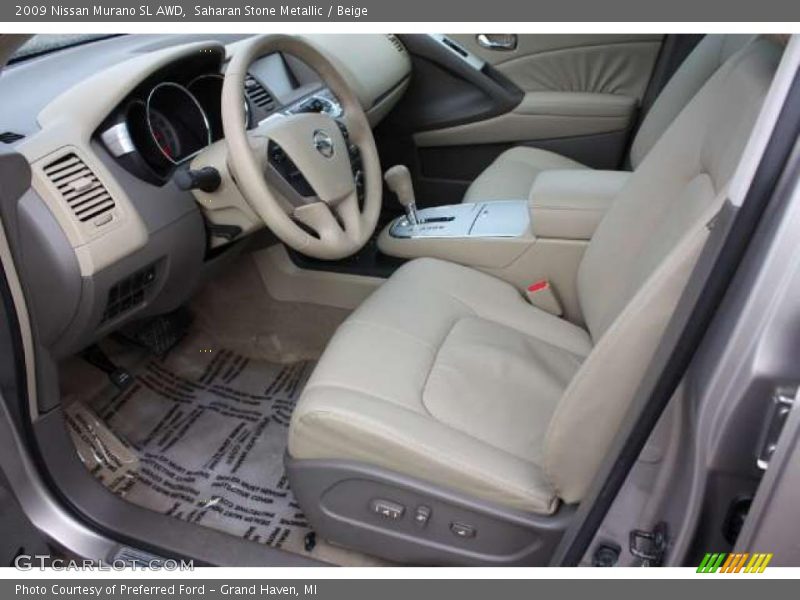 Saharan Stone Metallic / Beige 2009 Nissan Murano SL AWD
