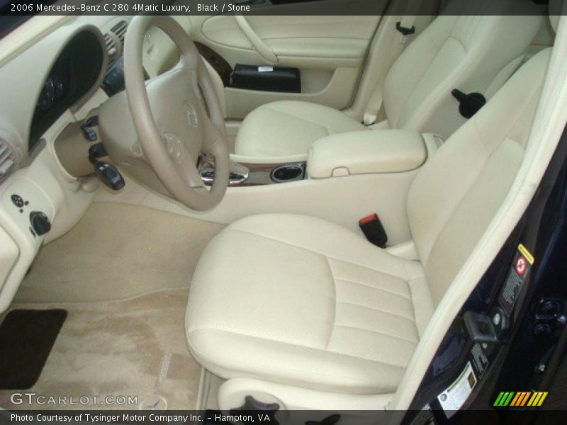 Black / Stone 2006 Mercedes-Benz C 280 4Matic Luxury