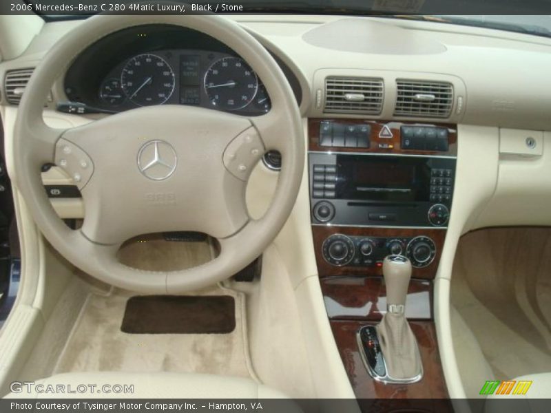 Black / Stone 2006 Mercedes-Benz C 280 4Matic Luxury