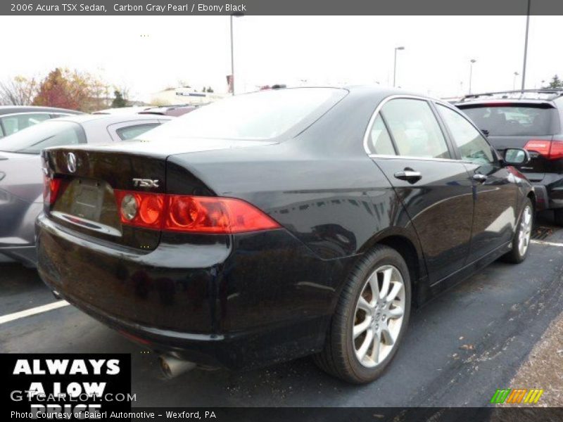 Carbon Gray Pearl / Ebony Black 2006 Acura TSX Sedan