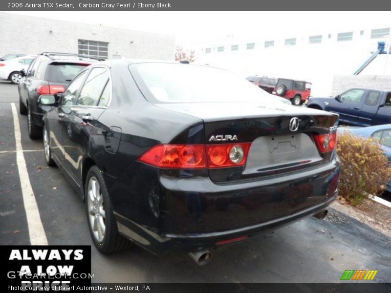 Carbon Gray Pearl / Ebony Black 2006 Acura TSX Sedan