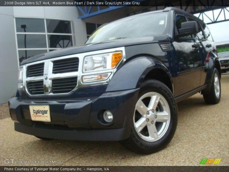 Modern Blue Pearl / Dark Slate Gray/Light Slate Gray 2008 Dodge Nitro SLT 4x4