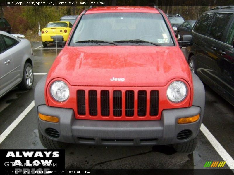 Flame Red / Dark Slate Gray 2004 Jeep Liberty Sport 4x4