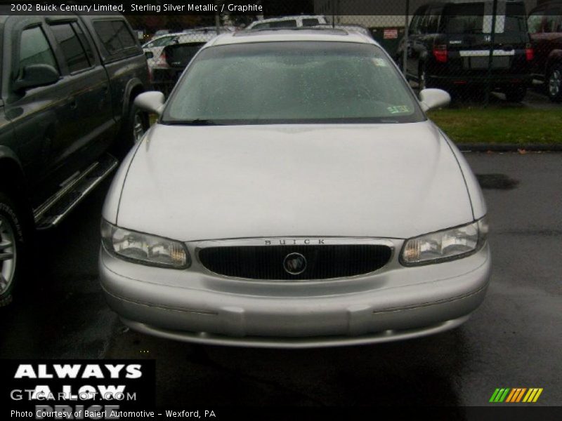 Sterling Silver Metallic / Graphite 2002 Buick Century Limited