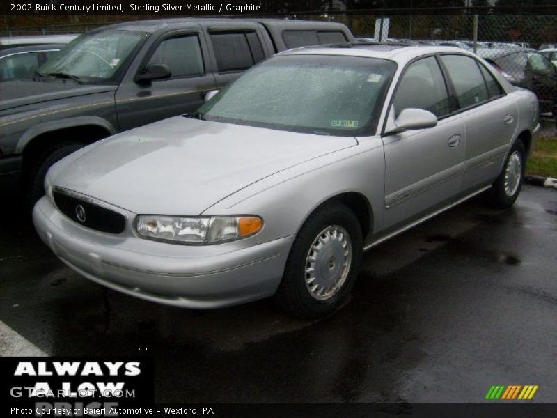 Sterling Silver Metallic / Graphite 2002 Buick Century Limited