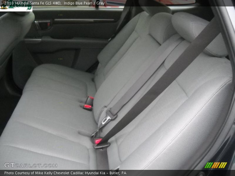 Indigo Blue Pearl / Gray 2010 Hyundai Santa Fe GLS 4WD