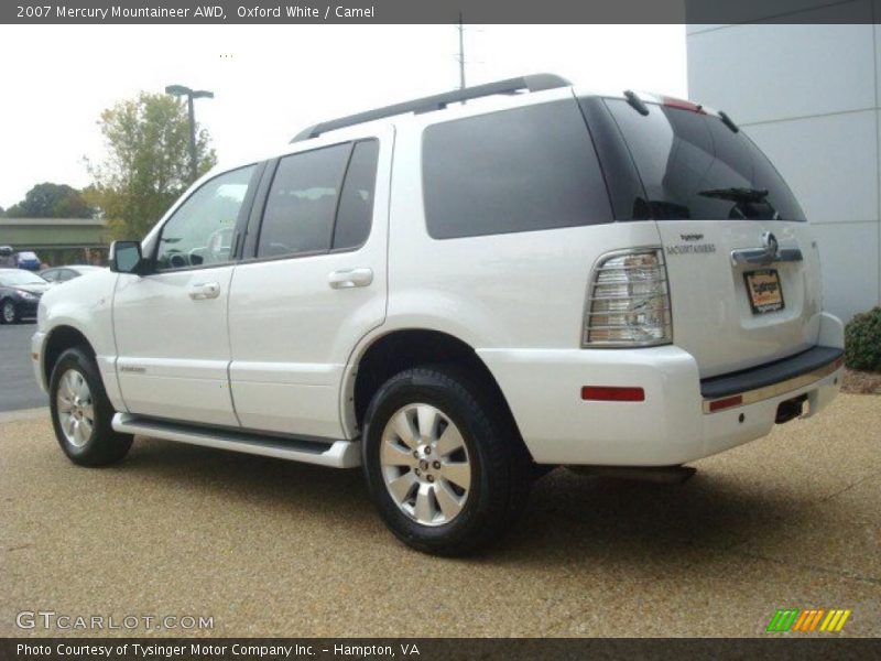 Oxford White / Camel 2007 Mercury Mountaineer AWD