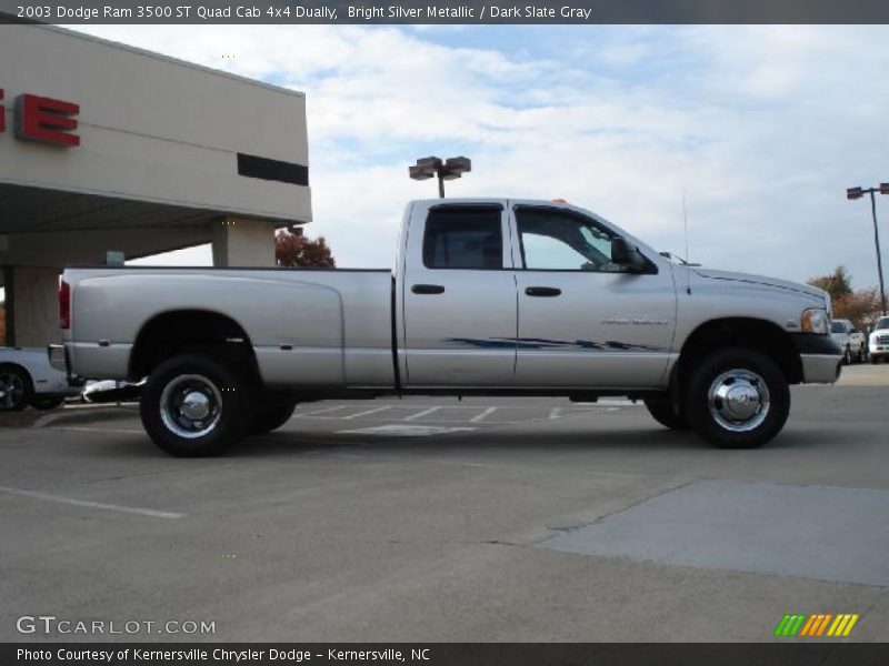 Bright Silver Metallic / Dark Slate Gray 2003 Dodge Ram 3500 ST Quad Cab 4x4 Dually