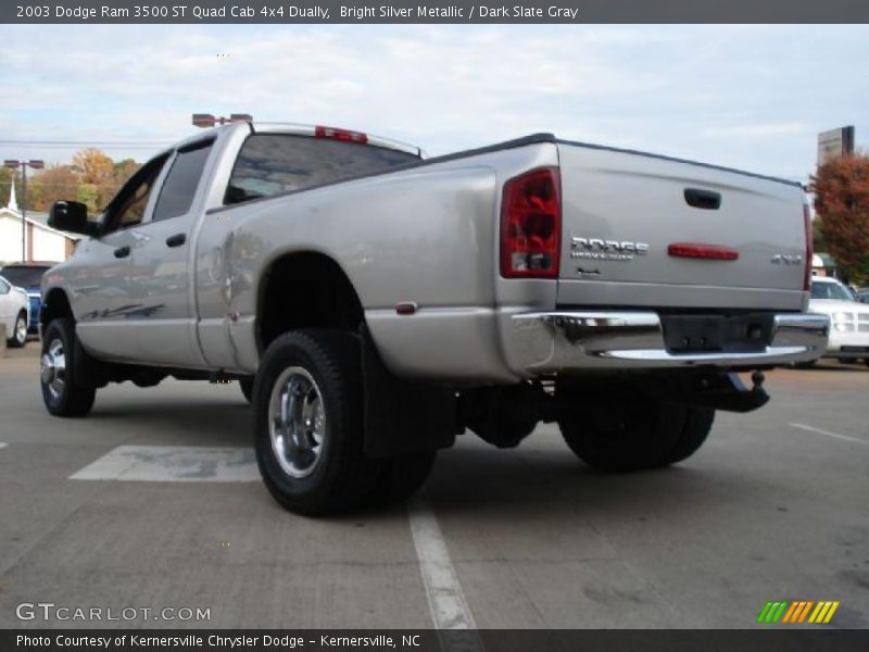 Bright Silver Metallic / Dark Slate Gray 2003 Dodge Ram 3500 ST Quad Cab 4x4 Dually