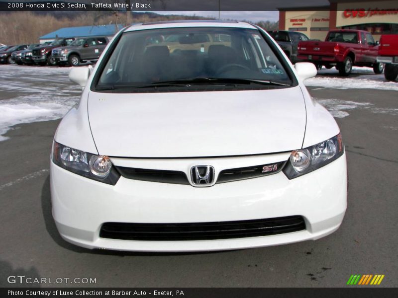 Taffeta White / Black 2008 Honda Civic Si Sedan