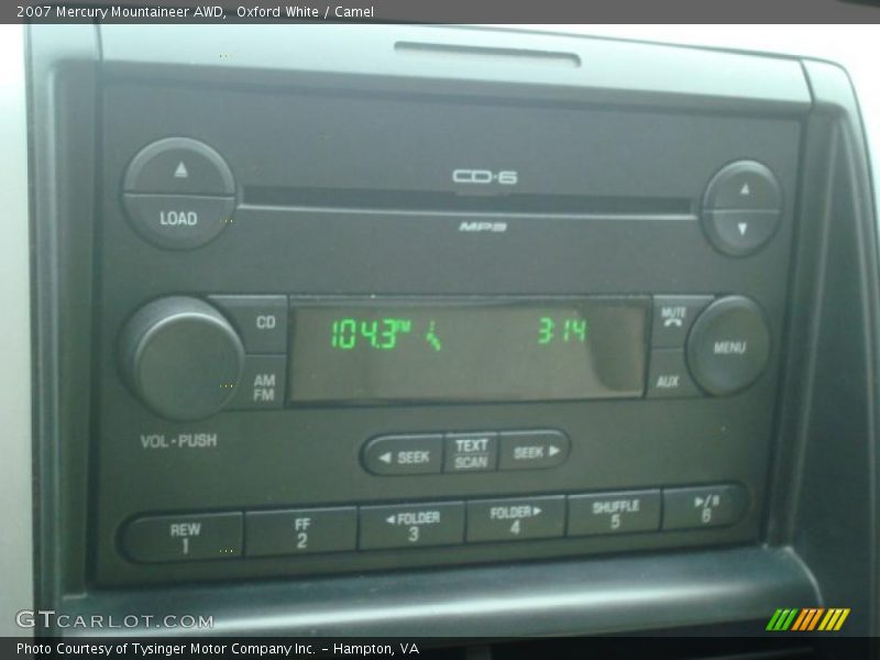 Oxford White / Camel 2007 Mercury Mountaineer AWD