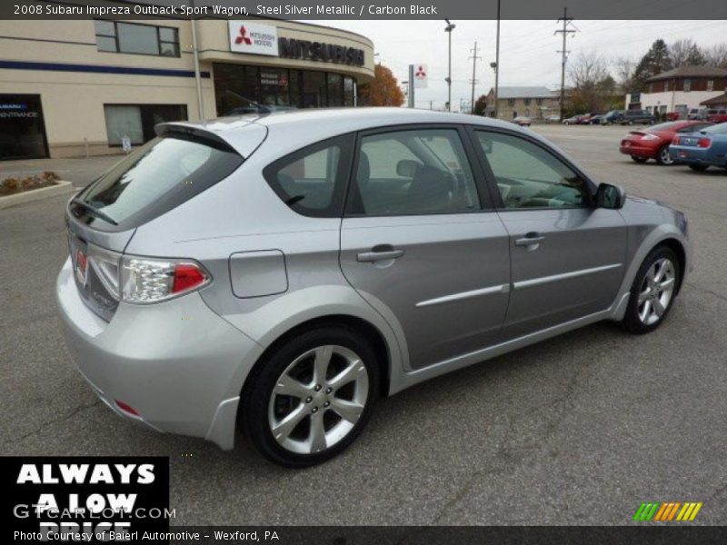 Steel Silver Metallic / Carbon Black 2008 Subaru Impreza Outback Sport Wagon