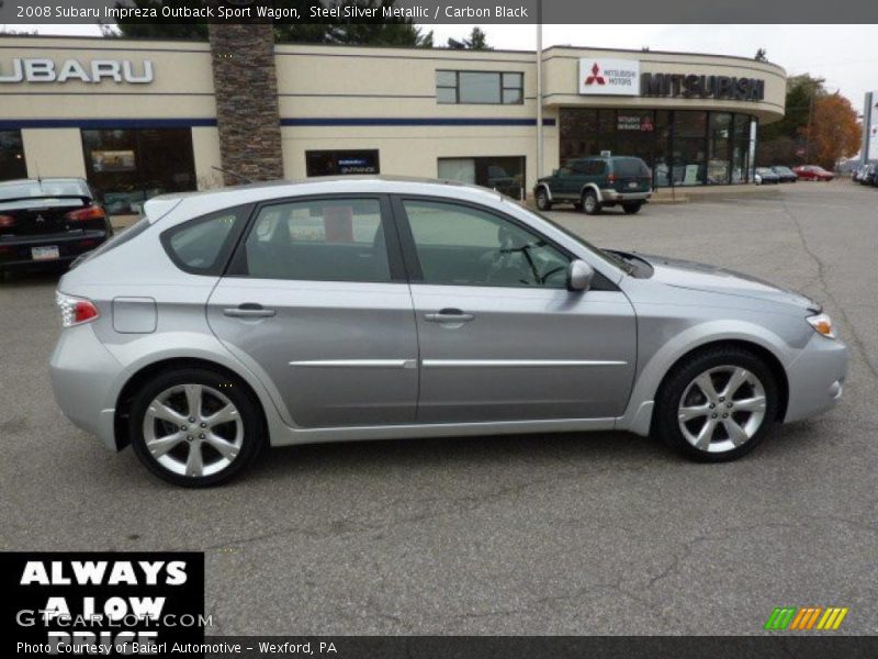 Steel Silver Metallic / Carbon Black 2008 Subaru Impreza Outback Sport Wagon