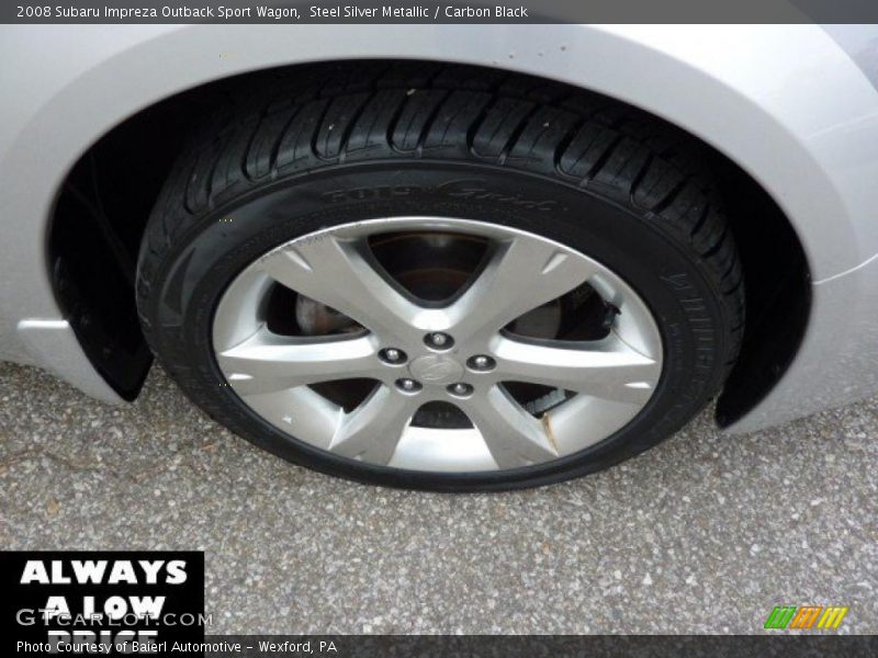 Steel Silver Metallic / Carbon Black 2008 Subaru Impreza Outback Sport Wagon