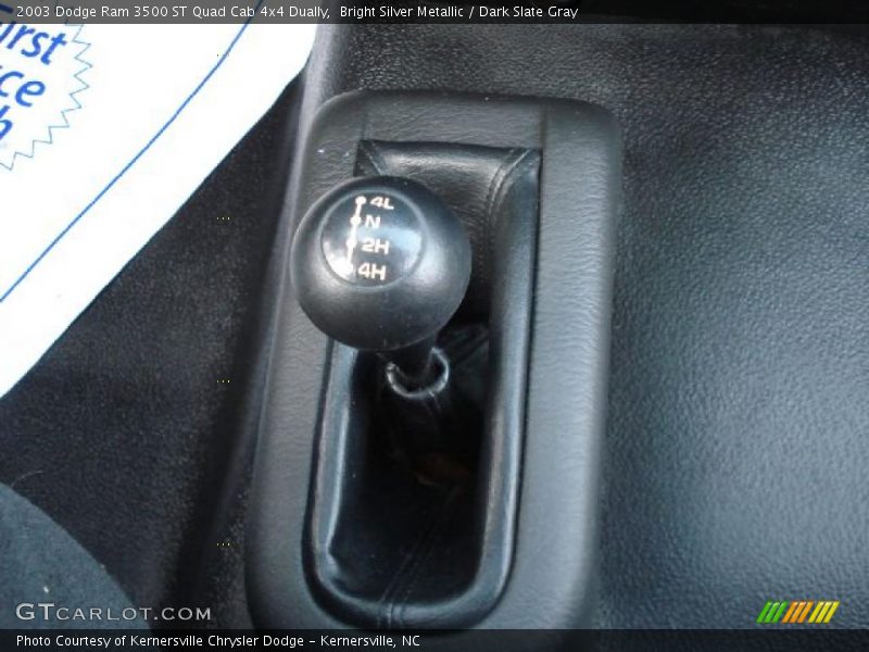 Controls of 2003 Ram 3500 ST Quad Cab 4x4 Dually