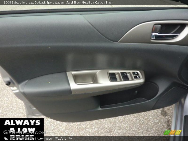 Steel Silver Metallic / Carbon Black 2008 Subaru Impreza Outback Sport Wagon