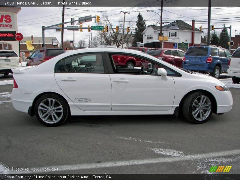 Taffeta White / Black 2008 Honda Civic Si Sedan