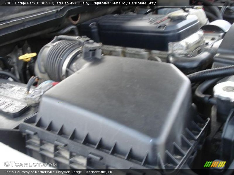 Bright Silver Metallic / Dark Slate Gray 2003 Dodge Ram 3500 ST Quad Cab 4x4 Dually
