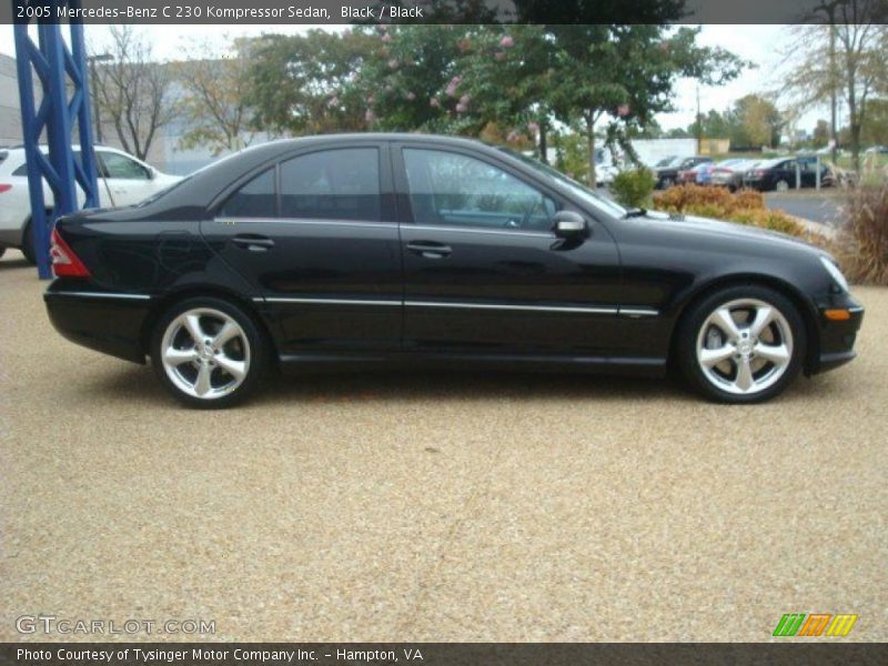Black / Black 2005 Mercedes-Benz C 230 Kompressor Sedan