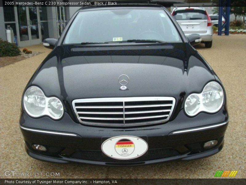 Black / Black 2005 Mercedes-Benz C 230 Kompressor Sedan