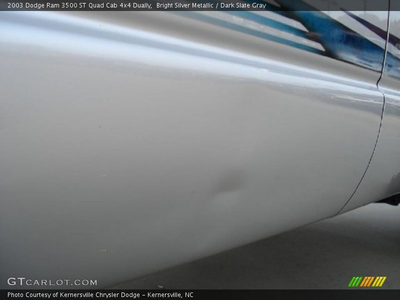 Bright Silver Metallic / Dark Slate Gray 2003 Dodge Ram 3500 ST Quad Cab 4x4 Dually