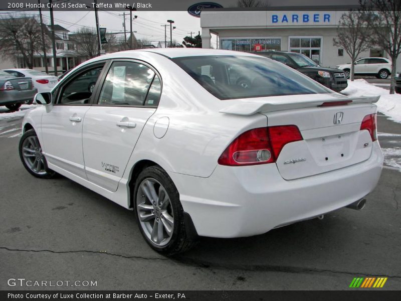 Taffeta White / Black 2008 Honda Civic Si Sedan