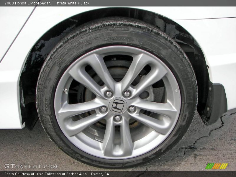 Taffeta White / Black 2008 Honda Civic Si Sedan