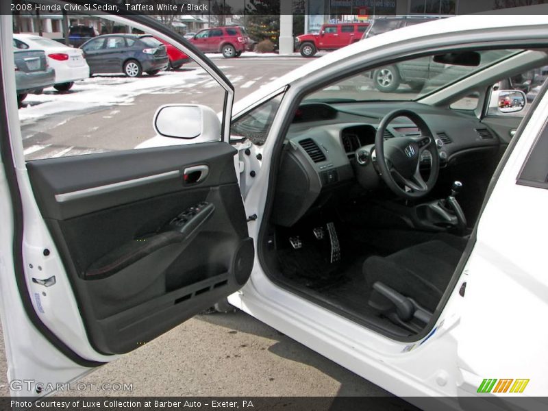 Taffeta White / Black 2008 Honda Civic Si Sedan