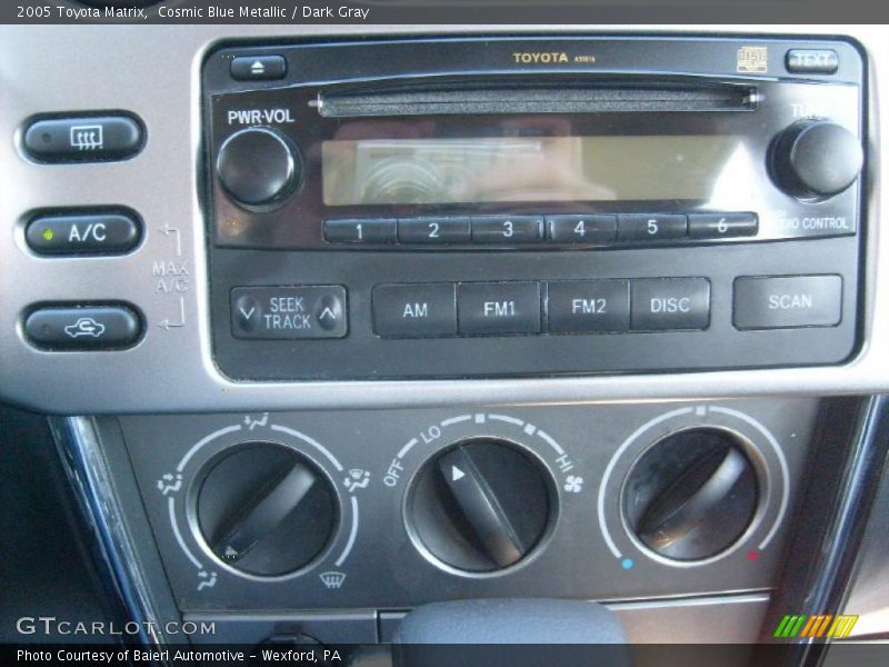Cosmic Blue Metallic / Dark Gray 2005 Toyota Matrix