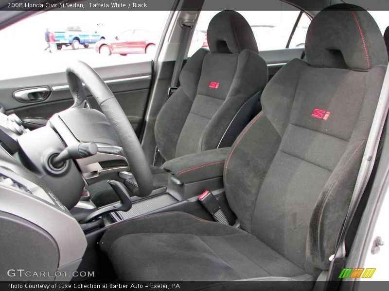 Taffeta White / Black 2008 Honda Civic Si Sedan