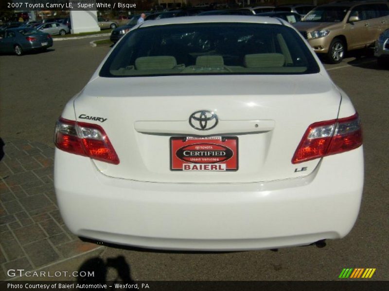 Super White / Bisque 2007 Toyota Camry LE