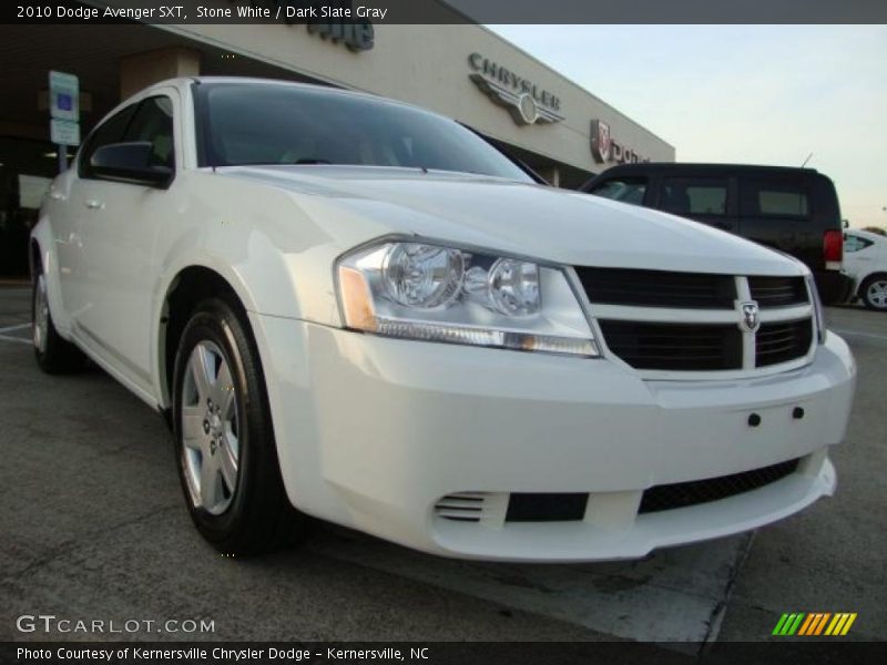 Stone White / Dark Slate Gray 2010 Dodge Avenger SXT