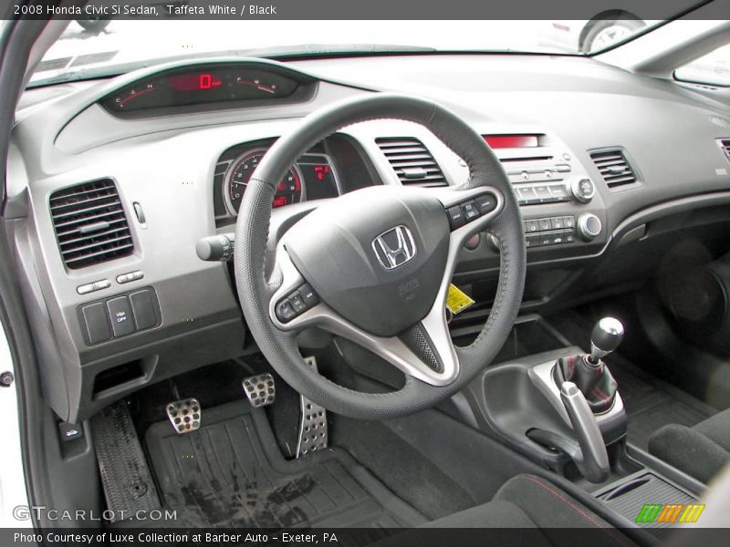 Taffeta White / Black 2008 Honda Civic Si Sedan